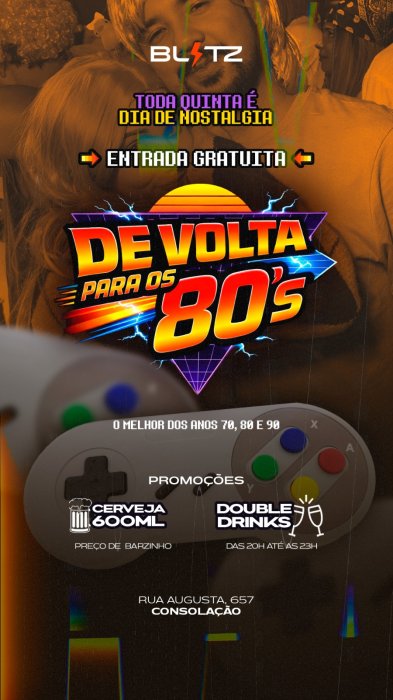 Evento: DE VOLTA AOS 80