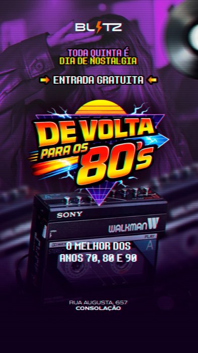 Evento: DE VOLTA AOS 80