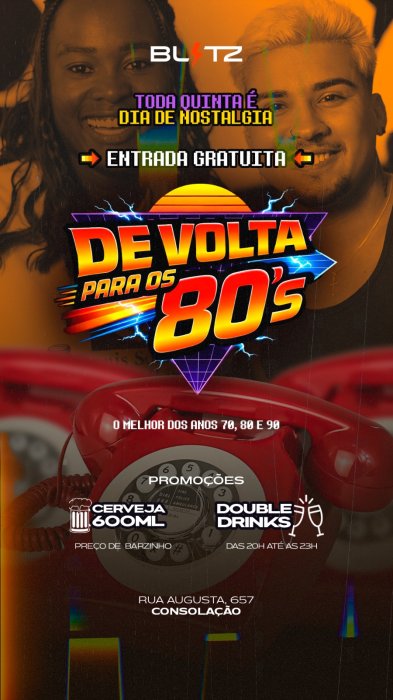 Evento: DE VOLTA AOS 80